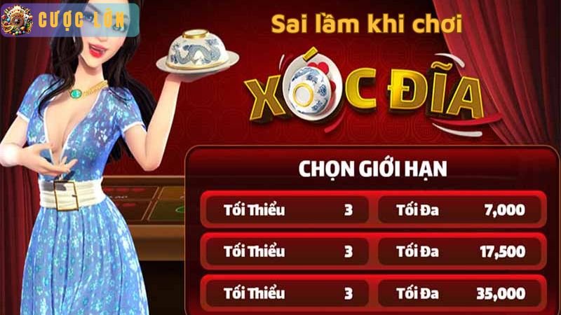 Sai lầm khi chơi xóc đĩa