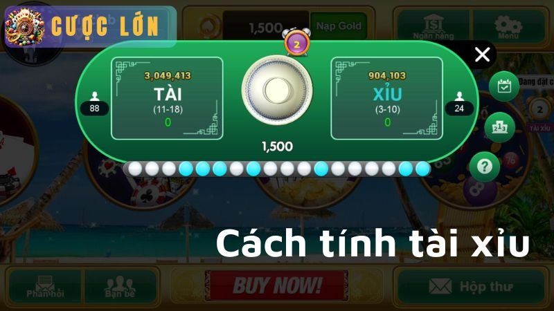 Cách tính tài xỉu